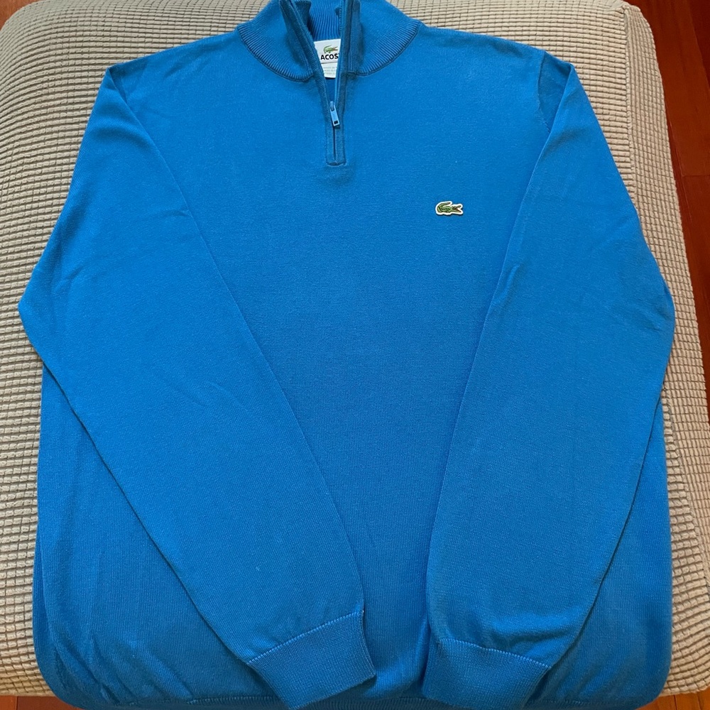 Like New Lacoste 1/4 Zip Sweater